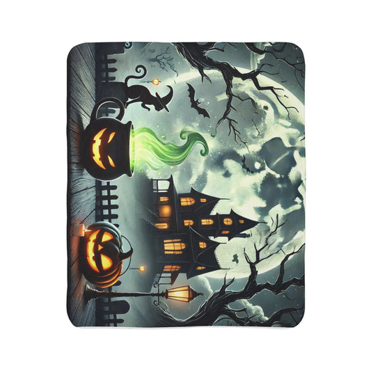 Halloween Fleece Sherpa Blanket