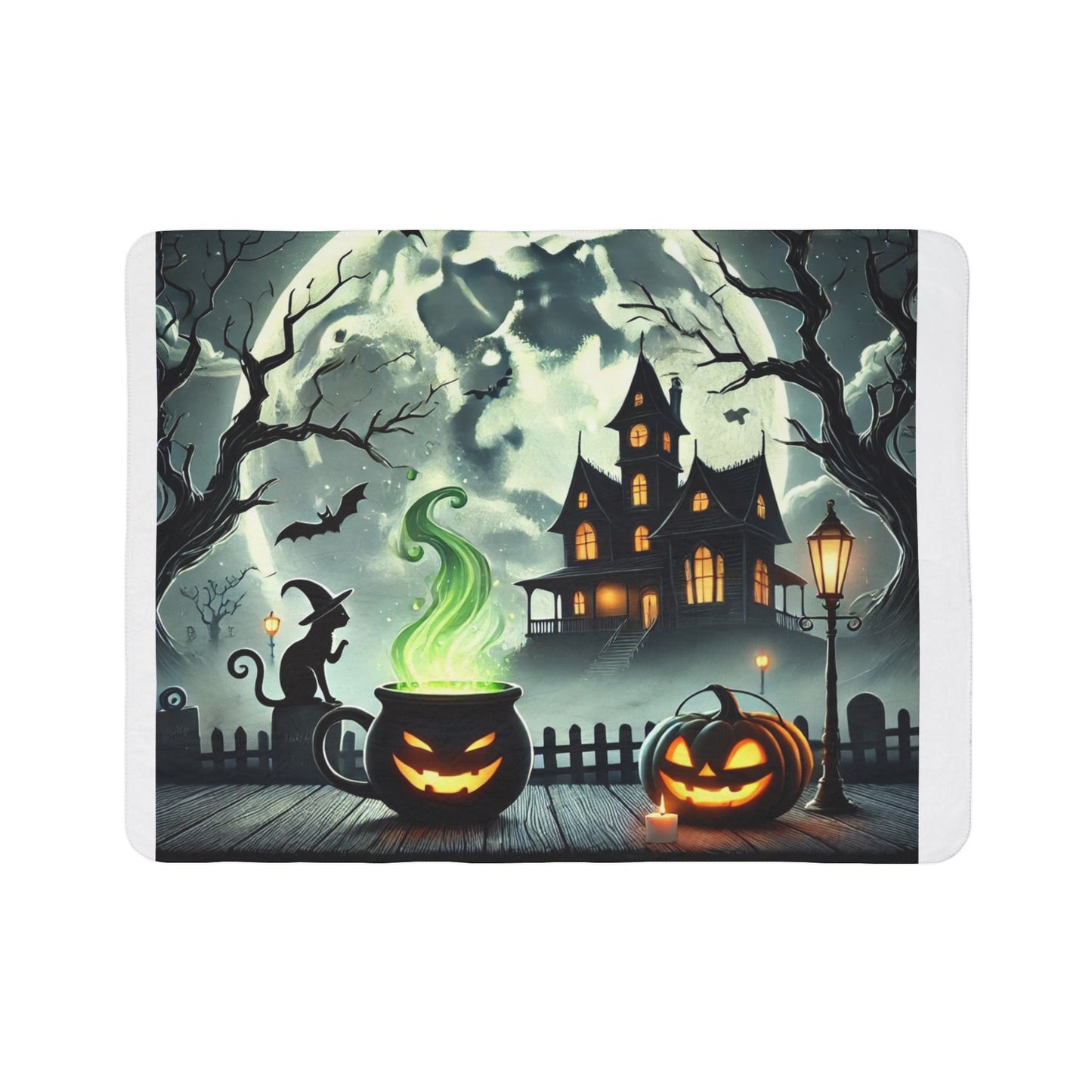 Halloween Fleece Sherpa Blanket