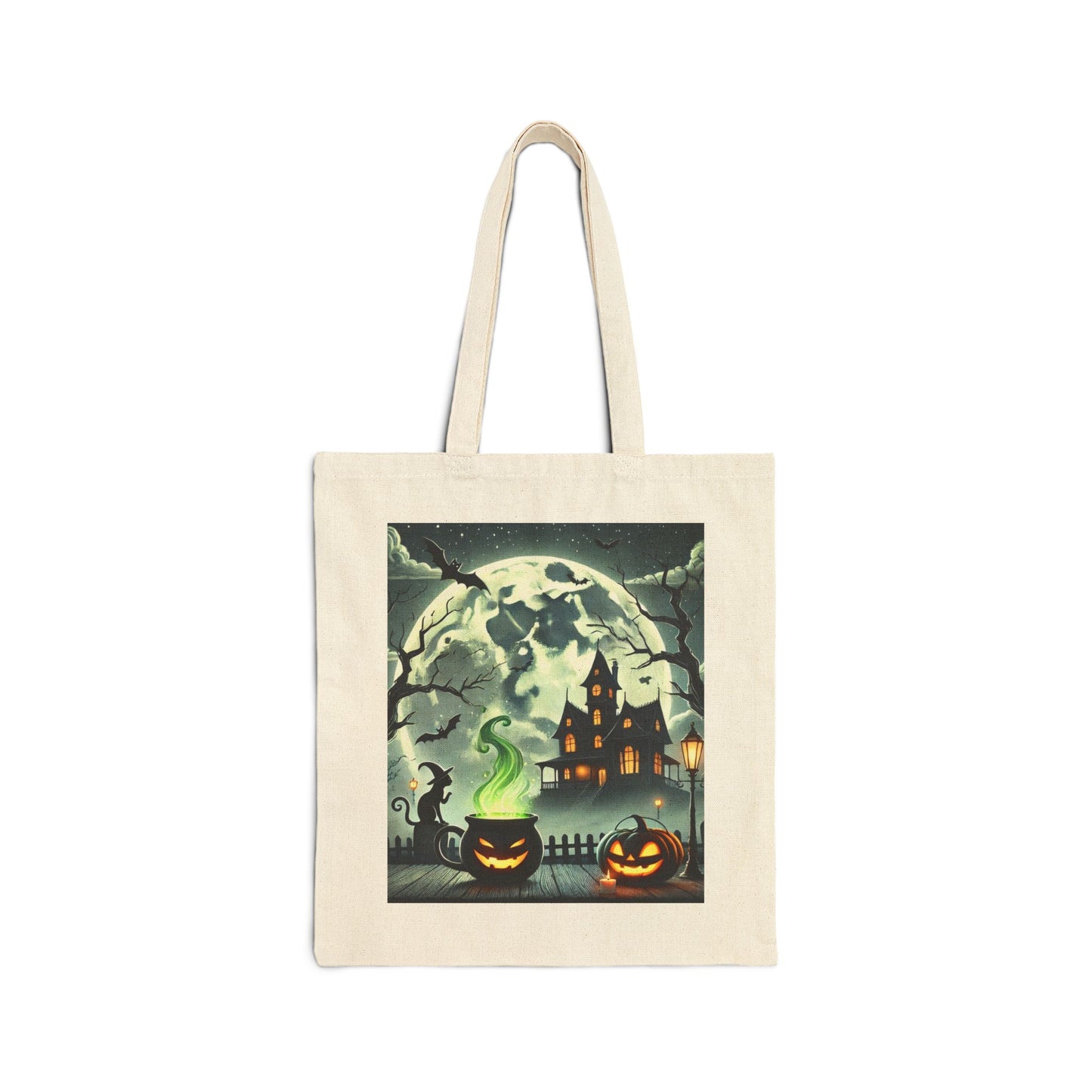 Halloween Cotton Canvas Tote Bag