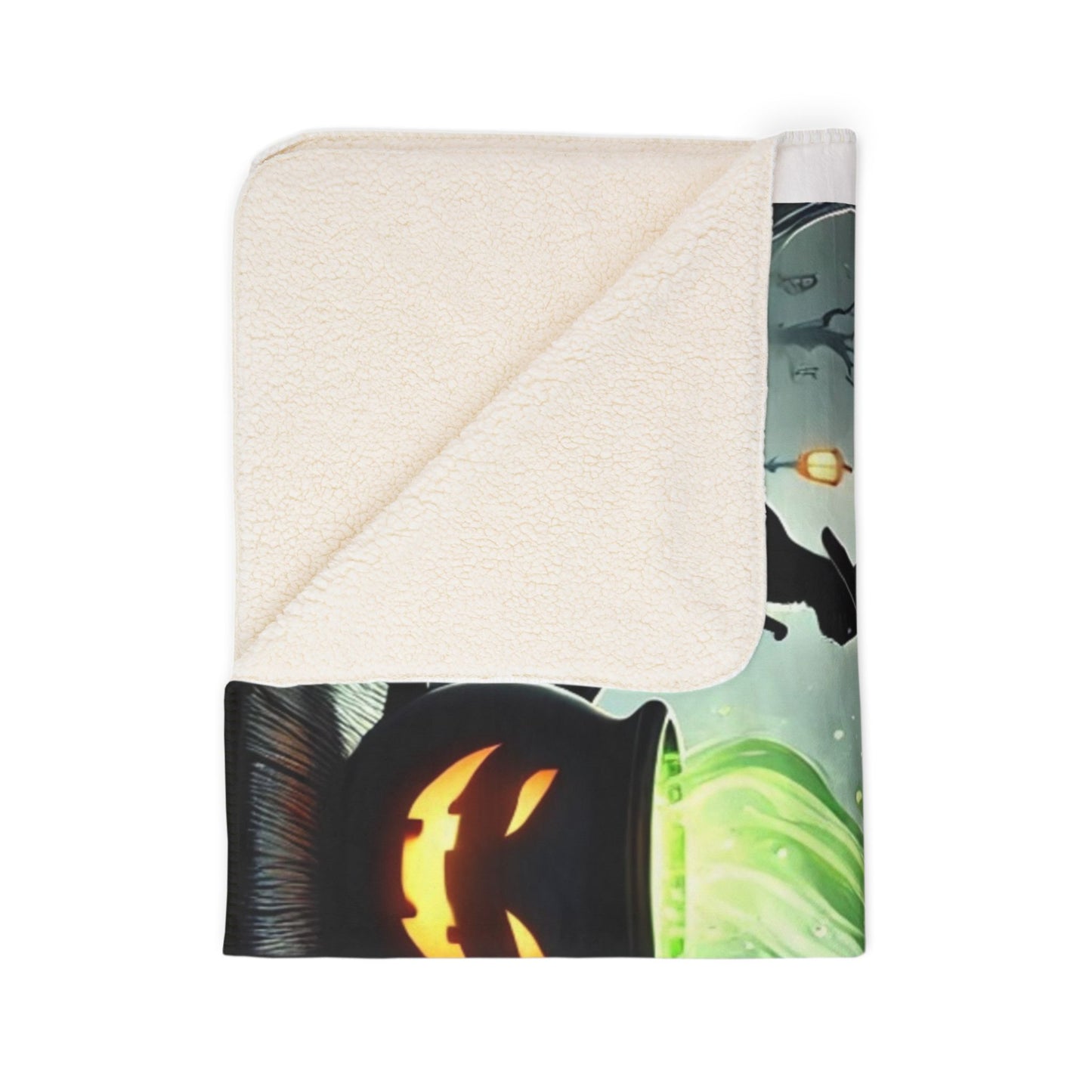 Halloween Fleece Sherpa Blanket