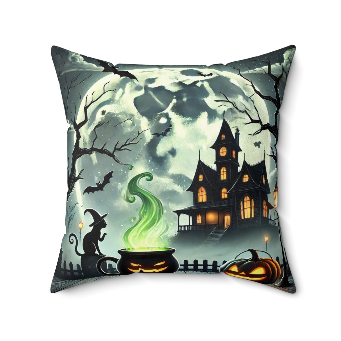 Halloween Spun Polyester Square Pillow