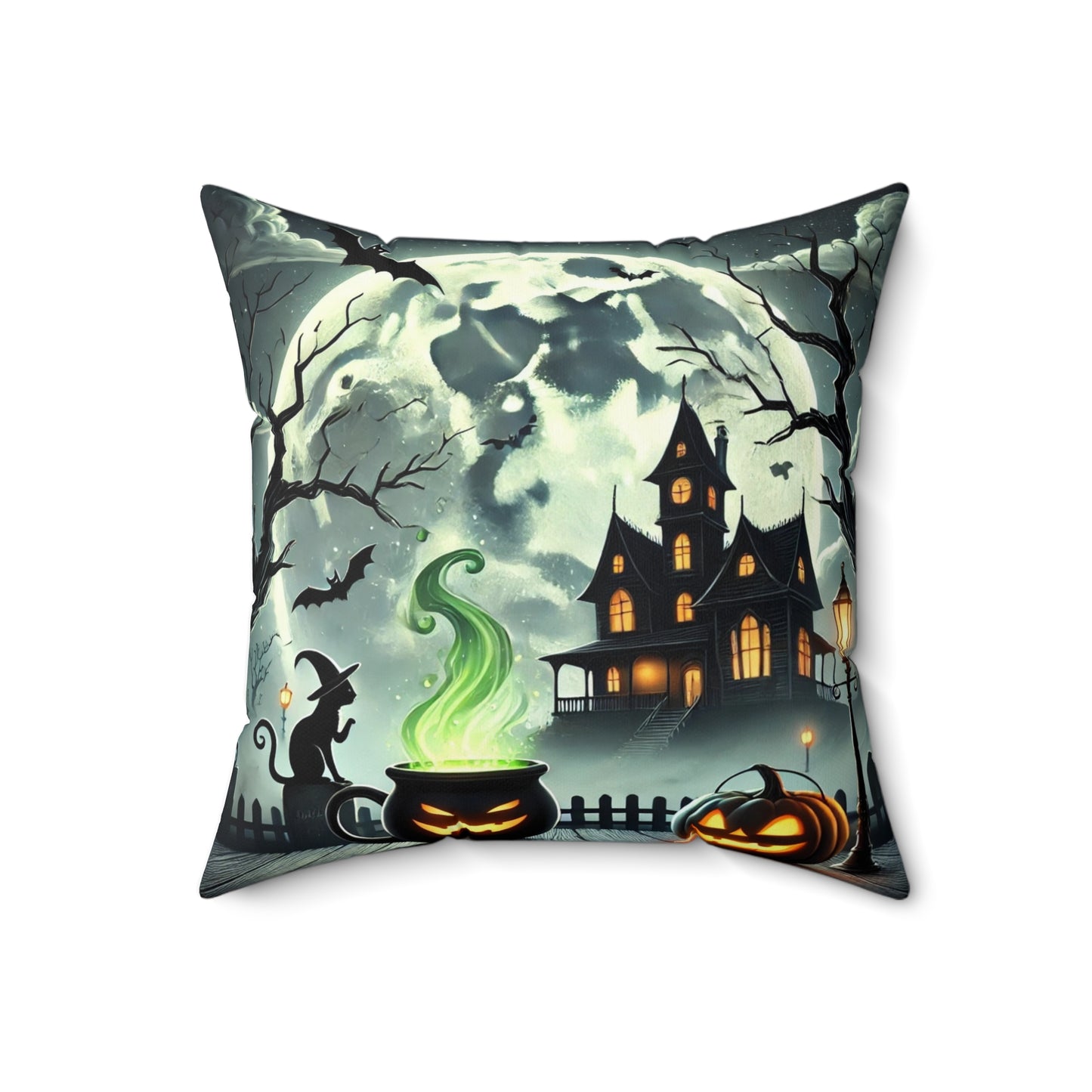 Halloween Spun Polyester Square Pillow