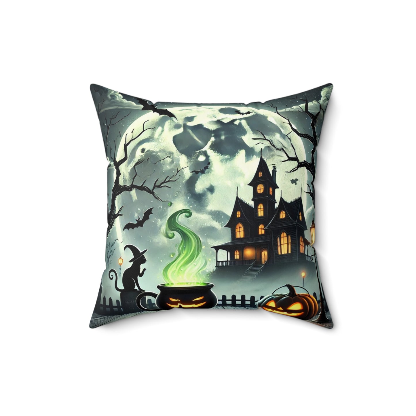 Halloween Spun Polyester Square Pillow