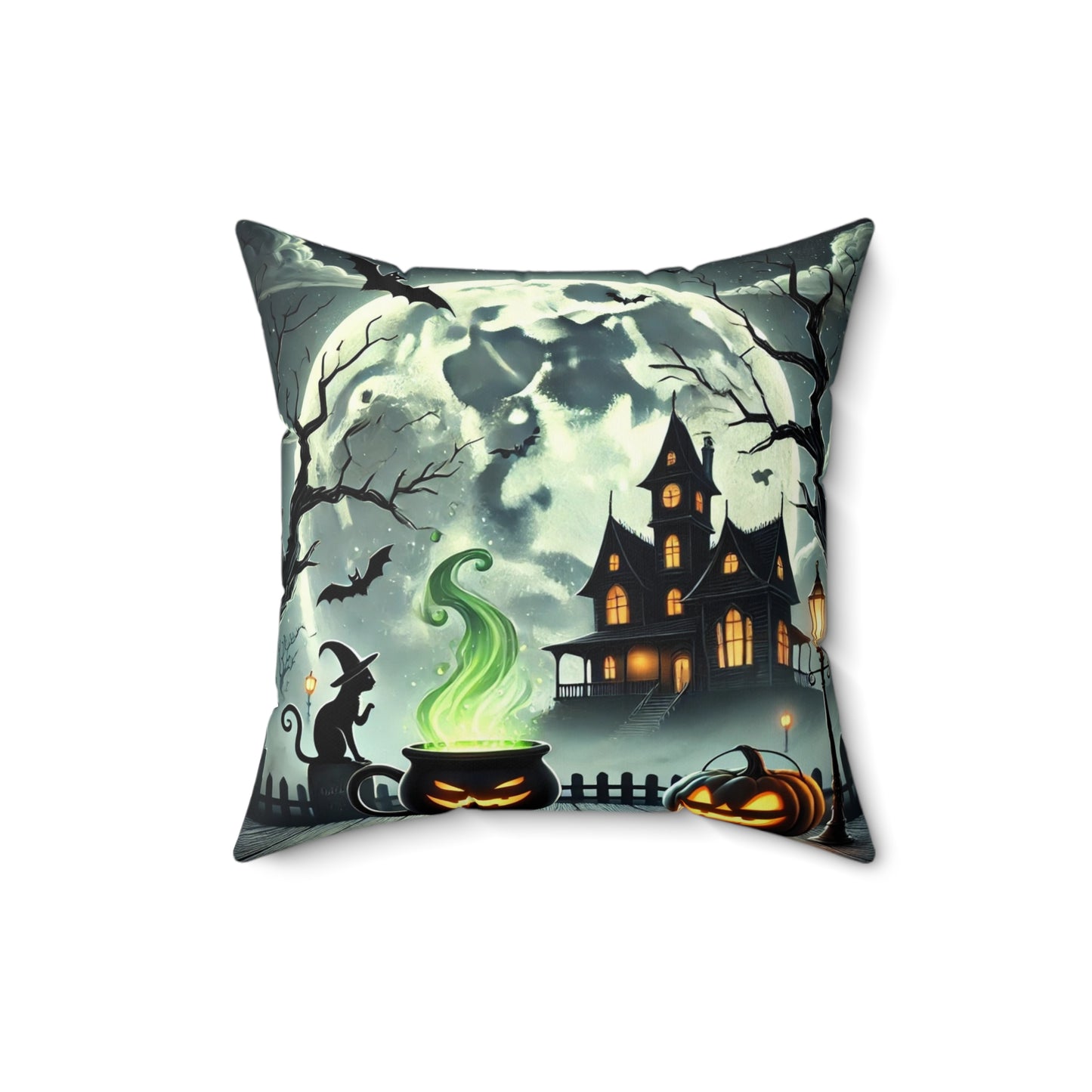 Halloween Spun Polyester Square Pillow