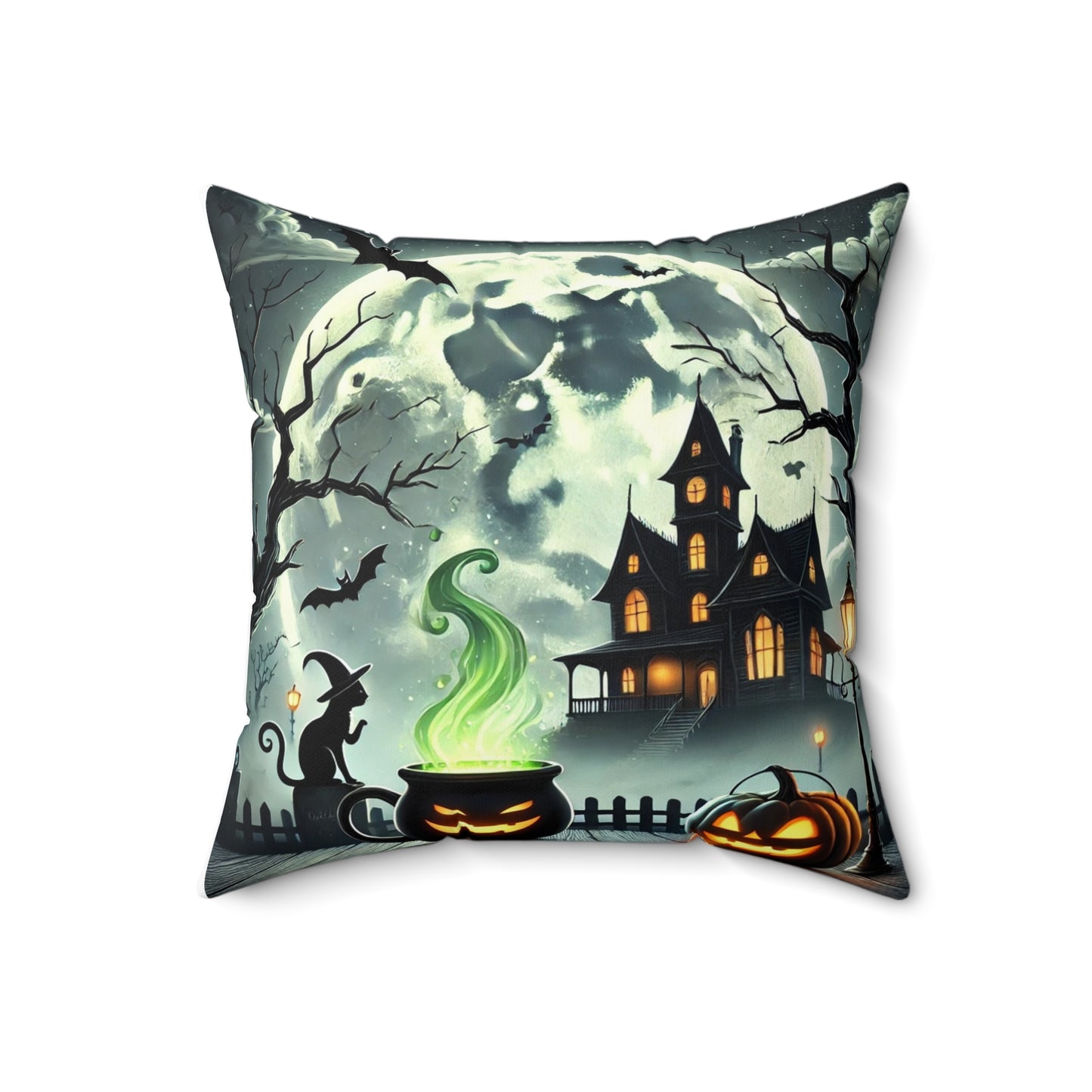 Halloween Spun Polyester Square Pillow