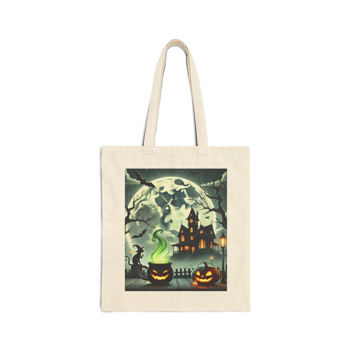 Halloween Cotton Canvas Tote Bag