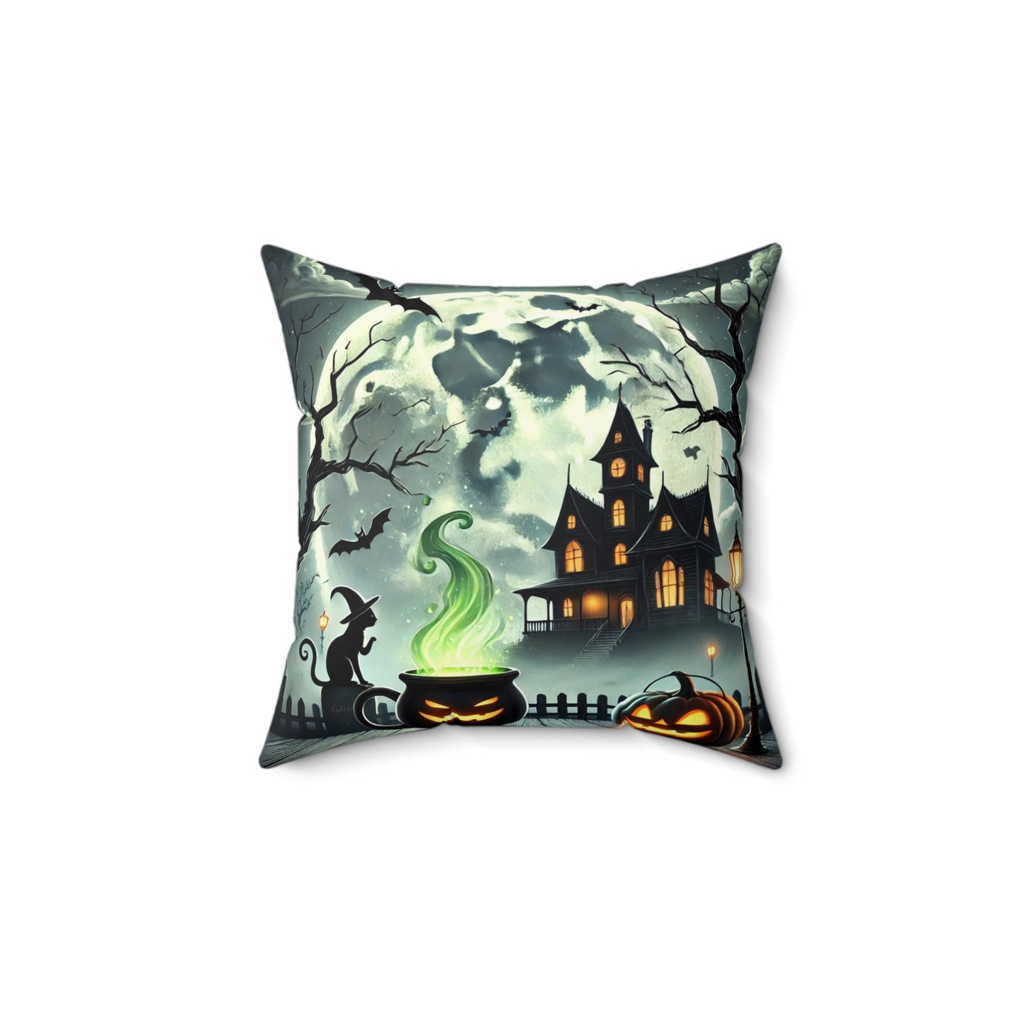 Halloween Spun Polyester Square Pillow