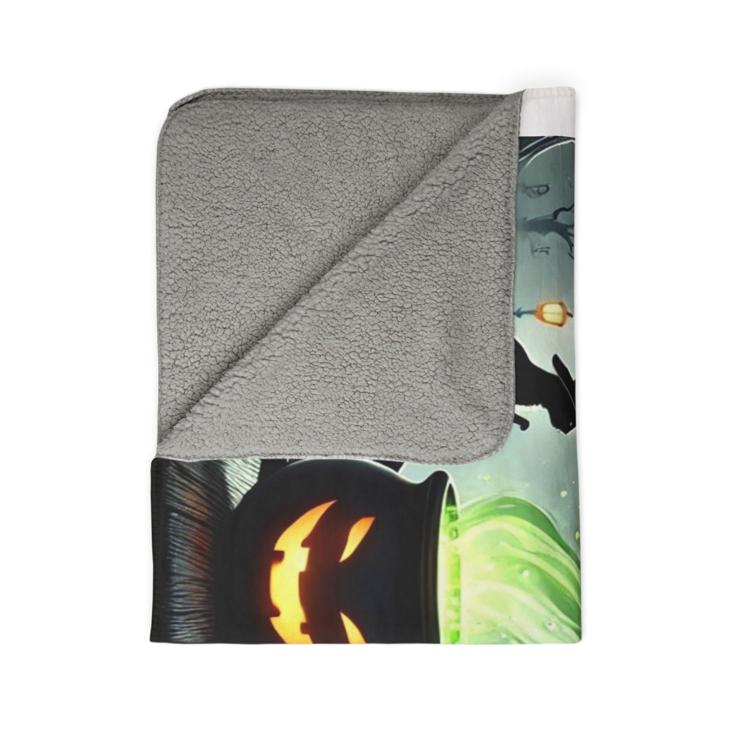 Halloween Fleece Sherpa Blanket