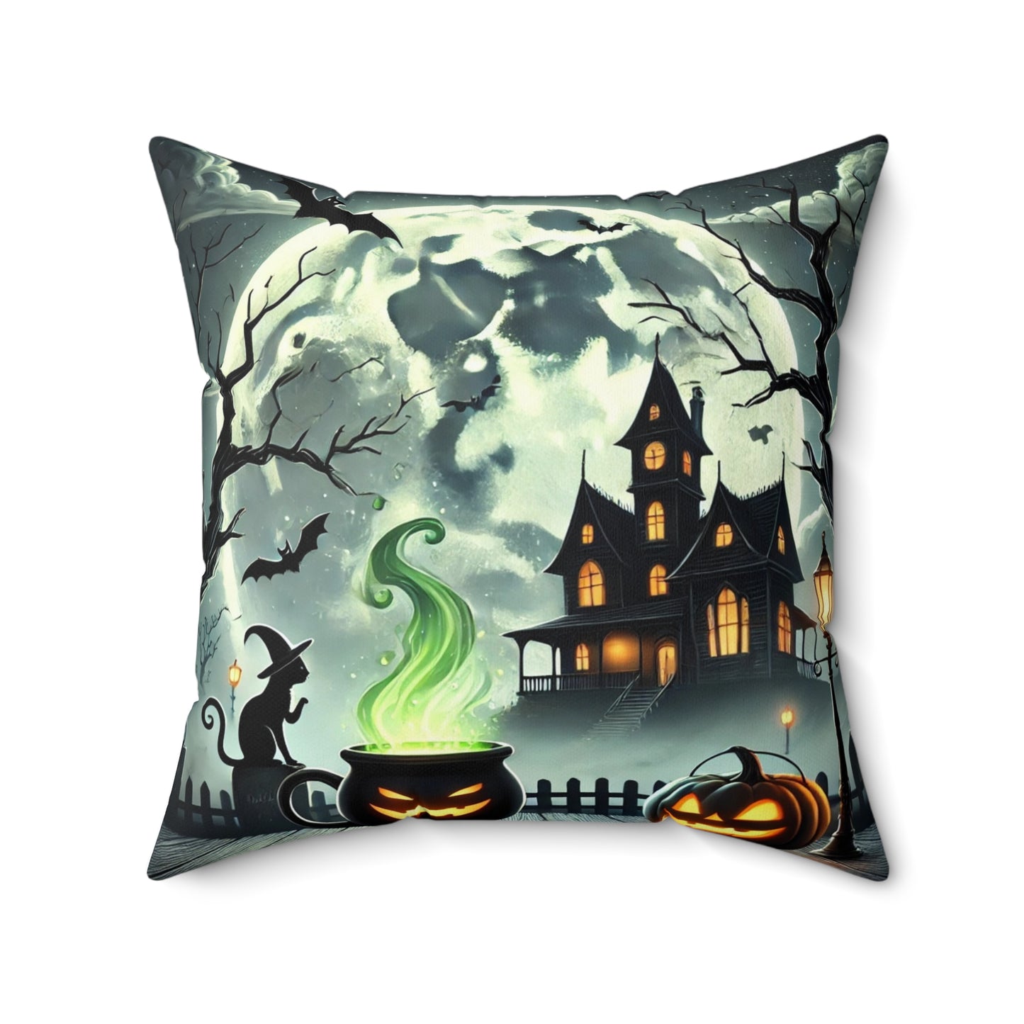 Halloween Spun Polyester Square Pillow